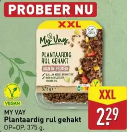 ALDI My vay Plantaardig rul gehakt aanbieding