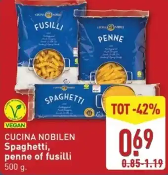 ALDI Spaghetti, penne of fusilli aanbieding