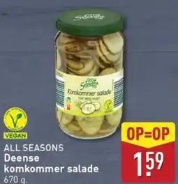 ALDI All seasons Deense komkommer salade aanbieding