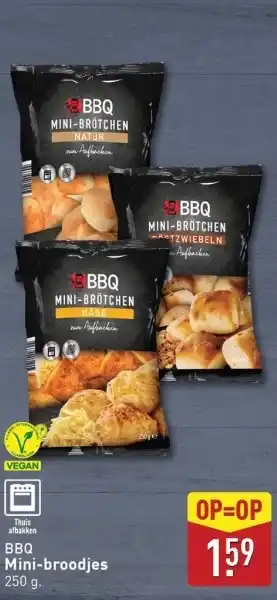 ALDI BBQ Mini-broodjes aanbieding