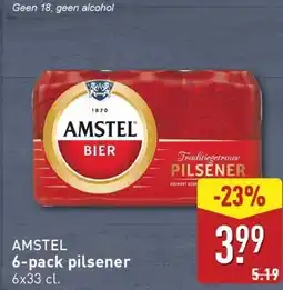 ALDI AMSTEL 6 pack pilsener aanbieding