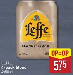 ALDI Leffe 4-pack blond aanbieding