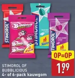 ALDI Stimorol of bubblicious 4 of 6 pack kauwgom aanbieding