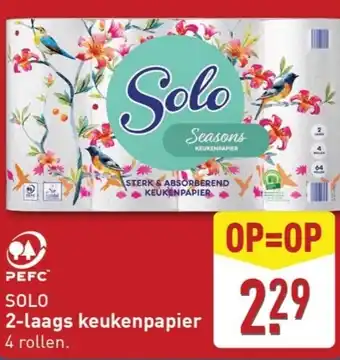 ALDI Solo 2-laags keukenpapier aanbieding
