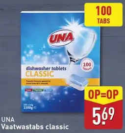 ALDI UNA Vaatwastabs classic aanbieding