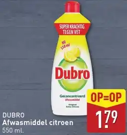 ALDI Dubro Afwasmiddel citroen aanbieding
