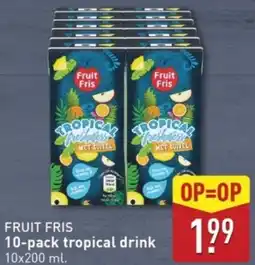 ALDI Fruit fris 10-pack tropical drink aanbieding
