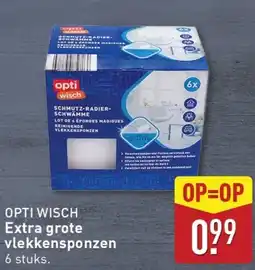 ALDI Opti wisch extra grote vlekkensponzen aanbieding