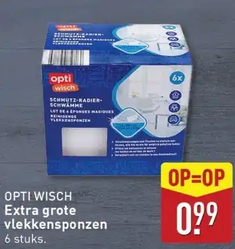 ALDI Opti wisch extra grote vlekkensponzen aanbieding