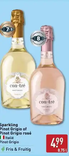 ALDI Sparkling Pinot Grigio of Pinot Grigio rosé aanbieding