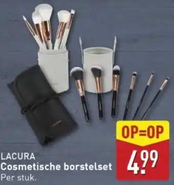 ALDI Lacura Cosmetische borstelset aanbieding