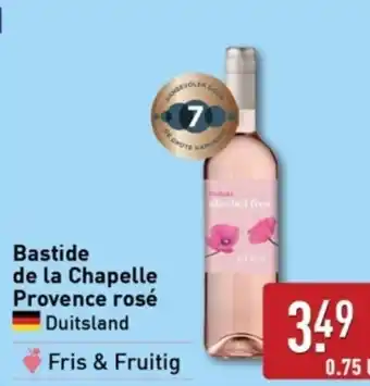 ALDI Bastide de la Chapelle Provence rosé aanbieding