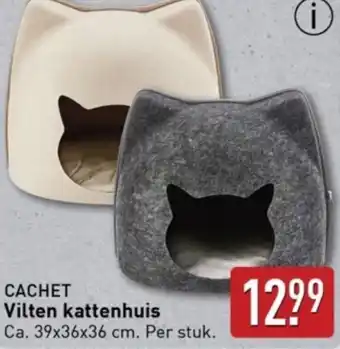 ALDI Cachet vilten kattenhuis aanbieding