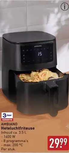 ALDI Ambiano Heteluchtfriteuse aanbieding