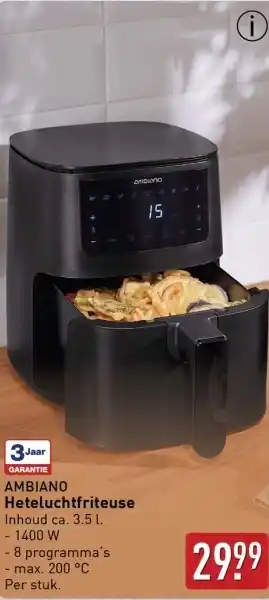 ALDI Ambiano Heteluchtfriteuse aanbieding