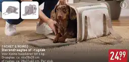 ALDI Cachet & romeo Dierendraagtas of rugzak aanbieding