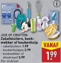 ALDI Joie of crofton zakafsluiters, kook wekker of keukenhulp aanbieding
