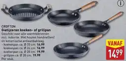 ALDI Crofton Gietijzeren koeken of grillpan aanbieding
