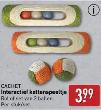 ALDI Cachet Interactief kattenspeeltje aanbieding