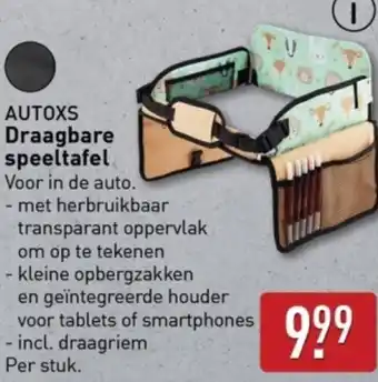 ALDI Autoxs Draagbare speeltafel aanbieding