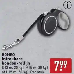 ALDI Romeo Intrekbare honden rollijn aanbieding