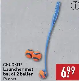 ALDI CHUCKIT! Launcher met bal of 2 ballen aanbieding