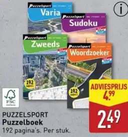 ALDI Puzzelsport puzzelboek aanbieding