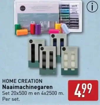 ALDI Home creation naaimachinegaren aanbieding