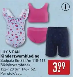 ALDI Lily & dan Kinderzwemkleding aanbieding