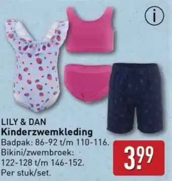 ALDI Lily & dan Kinderzwemkleding aanbieding