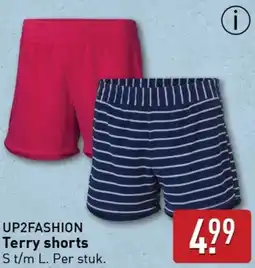 ALDI Up2fashion terry shorts aanbieding