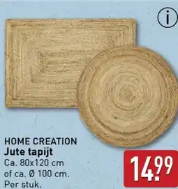 ALDI Home creation jute tapijt aanbieding