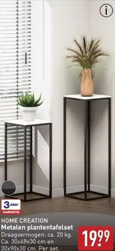 ALDI Metalen plantentafelset aanbieding