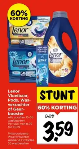 Vomar Voordeelmarkt Lenor Vloeibaar, Pods, Was verzachter of Geur booster aanbieding