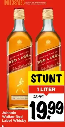 Vomar Voordeelmarkt Johnnie Walker Red Label Whisky aanbieding