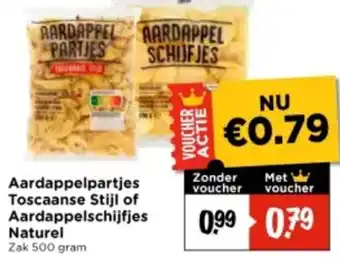 Vomar Voordeelmarkt Aardappelpartjes Toscaanse Stijl of Aardappelschijfjes aanbieding