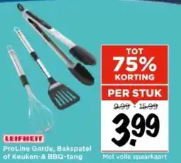 Vomar Voordeelmarkt LEIFHEIT ProLine Garde, Bakspatel of Keuken & BBQ tang aanbieding