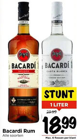 Vomar Voordeelmarkt Bacardi Rum aanbieding