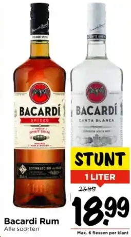 Vomar Voordeelmarkt Bacardi Rum aanbieding