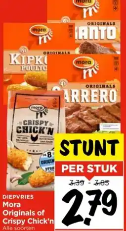 Vomar Voordeelmarkt Mora Originals of Crispy Chick'n aanbieding