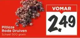Vomar Voordeelmarkt Pitloze Rode Druiven aanbieding