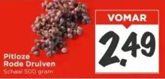 Vomar Voordeelmarkt Pitloze Rode Druiven aanbieding