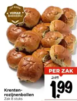 Vomar Voordeelmarkt Krenten rozijnenbollen aanbieding