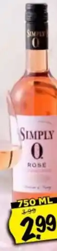 Vomar Voordeelmarkt SIMPLY 0 ROSE aanbieding
