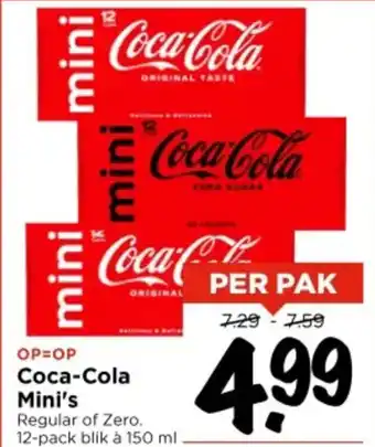 Vomar Voordeelmarkt Coca-Cola Mini's aanbieding