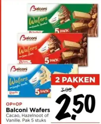 Vomar Voordeelmarkt Balconi Wafers aanbieding