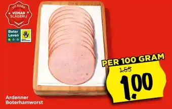 Vomar Voordeelmarkt Ardenner Boterhamworst aanbieding