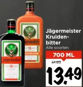 Vomar Voordeelmarkt Jägermeister Kruiden bitter aanbieding