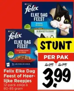 Vomar Voordeelmarkt Felix Elke Dag Feest of Heer lijke Reepjes aanbieding