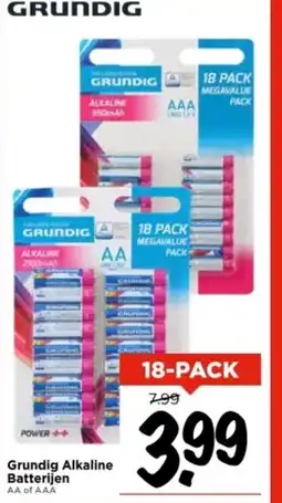 Vomar Voordeelmarkt Grundig Alkaline Batterijen aanbieding
